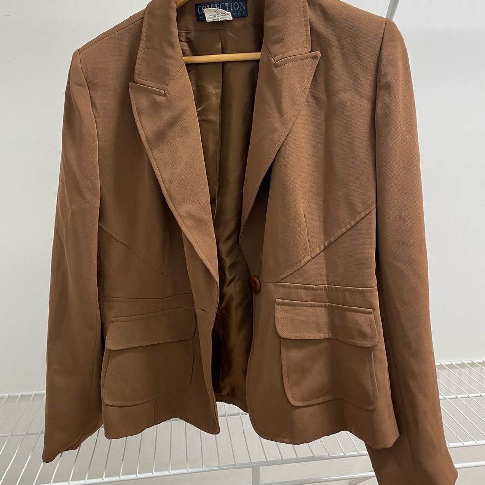 Collection by Harvé Benard Brown Dress Jacket | Size 14 | Classic Blazer